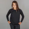 Mini Black Neo Crop Sweatshirt 2 Mini Black Neo Crop Sweatshirt -Albionfit Store black mini neo crop3