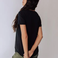 Basic Tee, Bamboo Black -Albionfit Store blacktee iiiiiiiiiiii