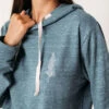 Boyfriend Hoodie, Heather Denim -Albionfit Store bluehoodiev2 22