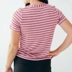 Boyfriend Tee, Mauve/Ivory -Albionfit Store gabs 7 1