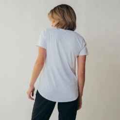 Basic Tee, Brushed White -Albionfit Store leisureshoot whitetee5
