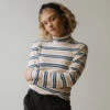 Long Sleeve Turtleneck, Navy And Tan Stripe 1 Long Sleeve Turtleneck, Navy And Tan Stripe -Albionfit Store navyandtanturtleneck web4