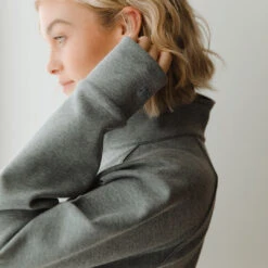 Oxford Zip-Up -Albionfit Store oxfordhalfzip grey web16