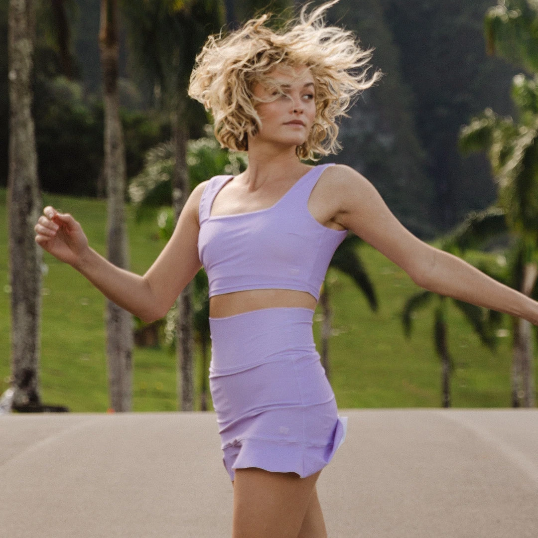 Periwinkle High-Waisted Swim Skirt 5 Periwinkle High-Waisted Swim Skirt - Image 3