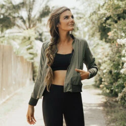 Sage Bomber Jacket 25 Sage Bomber Jacket -Albionfit Store sage bomber jacket 2