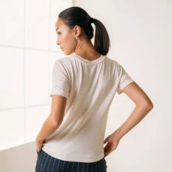 Wildflower Tee, Cream -Albionfit Store whiteflower 38 1