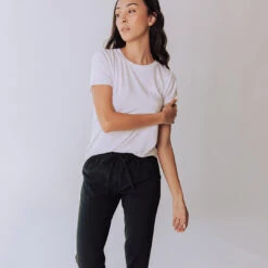 Basic Tee, Bamboo White -Albionfit Store whitescoop iii